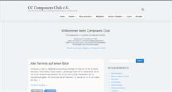 Desktop Screenshot of composers-club.de